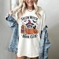 Salem WItch Book Club Halloween Raccoon Witch Reading Book Women's Comfort Colors T-Shirt Ivory Salem WItch Book Club Halloween Raccoon Witch Reading Book Women's Comfort Colors T-Shirt Ivory