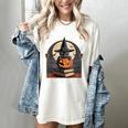 Salem Witch Book Club All Witches Welcome Halloween Reading Women's Comfort Colors T-Shirt Ivory