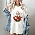 He Sees What You'Ve Been Reading Santa Book Lover For Women Women's Comfort Colors T-Shirt Ivory