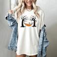 Skeleton Reading Book In Hammock Halloween Reader Women's Comfort Colors T-Shirt Ivory