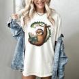 Sloth Reading a Book Lazy Sloth Bookworm Women's Comfort Colors T-Shirt Ivory Sloth Reading a Book Lazy Sloth Bookworm Women's Comfort Colors T-Shirt Ivory