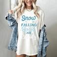 Snow Is Falling Books Are Calling Women's Comfort Colors T-Shirt Ivory