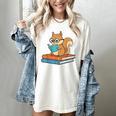 Squirrel Reading Book Glasses Bookworm Librarian Women's Comfort Colors T-Shirt Ivory Squirrel Reading Book Glasses Bookworm Librarian Women's Comfort Colors T-Shirt Ivory