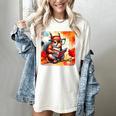 Squirrel Reading Comic Book On Autumn Branch Glasses Leaves Women's Comfort Colors T-Shirt Ivory