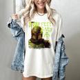 Star Wars The Book Of Boba Fett Neon Boba Fett Lives Poster Women's Comfort Colors T-Shirt Ivory