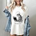 Tarot Card Shirt The Reader Tarot Skeleton Reading Book Women's Comfort Colors T-Shirt Ivory