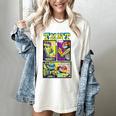 Teenage Mutant Ninja Turtles Retro Neon Comic Book Panels Women's Comfort Colors T-Shirt Ivory