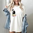 That's What I Do I Pet Cat I Read Books Tuxedo Cat Bookworm Women's Comfort Colors T-Shirt Ivory