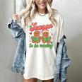 Tis The Season Book Reading Gingerbread Teacher Librarian Women's Comfort Colors T-Shirt Ivory Tis The Season Book Reading Gingerbread Teacher Librarian Women's Comfort Colors T-Shirt Ivory