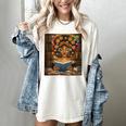 History Month Black Afro Girl Women Book Lovers Flower Women's Comfort Colors T-Shirt Ivory