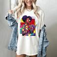 History Woman Reading Book Geometric Girl Educated Women's Comfort Colors T-Shirt Ivory
