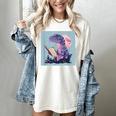 Trex Reading Book Dinosaur Women's Comfort Colors T-Shirt Ivory Trex Reading Book Dinosaur Women's Comfort Colors T-Shirt Ivory