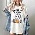Unearth a Story Cute Dinosaur Summer Reading 2026 Dino Book Women's Comfort Colors T-Shirt Ivory Unearth a Story Cute Dinosaur Summer Reading 2026 Dino Book Women's Comfort Colors T-Shirt Ivory