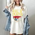 Wake Up Smarter Librarian Book Stack Premium Tri-Blend Women's Comfort Colors T-Shirt Ivory Wake Up Smarter Librarian Book Stack Premium Tri-Blend Women's Comfort Colors T-Shirt Ivory