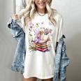 Watercolor Butterfly Fairy Read Book Library Fantasy Novel Women's Comfort Colors T-Shirt Ivory