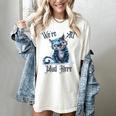 We'Re All Mad Here Cheshire Cat Alice Wonderland Book Kids Women's Comfort Colors T-Shirt Ivory