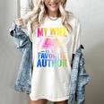 My Wife Is My Favorite Author Book Writer Writing Husband Women's Comfort Colors T-Shirt Ivory