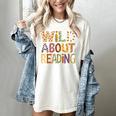 Wild About Reading Book Animal Children's Book Lover Teacher Women's Comfort Colors T-Shirt Ivory Wild About Reading Book Animal Children's Book Lover Teacher Women's Comfort Colors T-Shirt Ivory