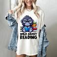 Wild About Reading Book Lover Gorilla Women's Comfort Colors T-Shirt Ivory