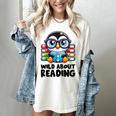 Wild About Reading Book Lover Penguin Women's Comfort Colors T-Shirt Ivory Wild About Reading Book Lover Penguin Women's Comfort Colors T-Shirt Ivory