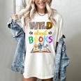 Wild About Reading Books Reader Bookworm Animals Book Lover Women's Comfort Colors T-Shirt Ivory