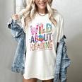 Wild About Reading Books Readers Lovers Bookworm Library Day Women's Comfort Colors T-Shirt Ivory Wild About Reading Books Readers Lovers Bookworm Library Day Women's Comfort Colors T-Shirt Ivory