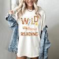 Wild About Reading Teacher Reading Books Back To School Women's Comfort Colors T-Shirt Ivory