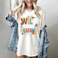 Wild About Reading Zoo Animals Books Reader Lover Women's Comfort Colors T-Shirt Ivory