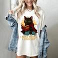 Wizard Cat Reading a Book While Crocheting Women's Comfort Colors T-Shirt Ivory