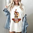 Woman And Books Stack Afro Girl Book Lover Women's Comfort Colors T-Shirt Ivory