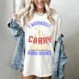 I Workout So I Can Carry More Books Exercise Books Lover Women's Comfort Colors T-Shirt Ivory