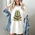 Xmas Tree Books Merry Christmas Coquette Bow Teacher Holiday Women's Comfort Colors T-Shirt Ivory Xmas Tree Books Merry Christmas Coquette Bow Teacher Holiday Women's Comfort Colors T-Shirt Ivory