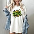 ZING Comic Book Retro Artwork – Cartoon Collector Women's Comfort Colors T-Shirt Ivory ZING Comic Book Retro Artwork – Cartoon Collector Women's Comfort Colors T-Shirt Ivory