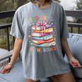 100 Days In The Books Cute Book 100 Days Of School Teachers Women's Comfort Colors T-Shirt Gray
