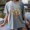 100 Days Of School 100 Days In The Books English Teacher Women's Comfort Colors T-Shirt Gray