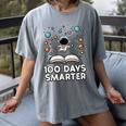 100 Days Smarter Astronaut Book 100th Day Girls Kids Women Women's Comfort Colors T-Shirt Gray