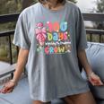 100th Day Of School Teacher Women Floral Books Women's Comfort Colors T-Shirt Gray 100th Day Of School Teacher Women Floral Books Women's Comfort Colors T-Shirt Gray