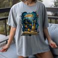 4 Books Are Portable Magic Bookish Reading Nerd Quote Women's Comfort Colors T-Shirt Gray