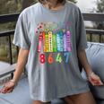 8647 Equal Rights Book Flower Trump Women Rights Feminist Women's Comfort Colors T-Shirt Gray