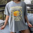 Abibliophobia Book Lover Reading Humor Graphic Women's Comfort Colors T-Shirt Gray Abibliophobia Book Lover Reading Humor Graphic Women's Comfort Colors T-Shirt Gray