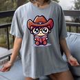 Adorable Book Lover Cowboy With Reading Glasses Cute Women's Comfort Colors T-Shirt Gray Adorable Book Lover Cowboy With Reading Glasses Cute Women's Comfort Colors T-Shirt Gray