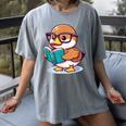 Adorable Book Lover Mallard Duck With Reading Glasses Cute Women's Comfort Colors T-Shirt Gray Adorable Book Lover Mallard Duck With Reading Glasses Cute Women's Comfort Colors T-Shirt Gray