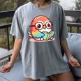Adorable Book Lover Parrot With Reading Glasses Cute Women's Comfort Colors T-Shirt Gray Adorable Book Lover Parrot With Reading Glasses Cute Women's Comfort Colors T-Shirt Gray