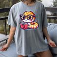 Adorable Book Lover Rattlesnake With Reading Glasses Cute Women's Comfort Colors T-Shirt Gray Adorable Book Lover Rattlesnake With Reading Glasses Cute Women's Comfort Colors T-Shirt Gray
