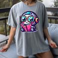 Adorable Book Lover Robot With Reading Glasses Cute Women's Comfort Colors T-Shirt Gray