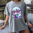 Adorable Book Lover Yeti With Reading Glasses Cute Women's Comfort Colors T-Shirt Gray Adorable Book Lover Yeti With Reading Glasses Cute Women's Comfort Colors T-Shirt Gray
