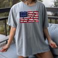 America US Flag Books Library Reading For Book Lover Reader Women's Comfort Colors T-Shirt Gray
