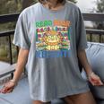 Animals Read Reading Book Library First Day Of School Kids Women's Comfort Colors T-Shirt Gray Animals Read Reading Book Library First Day Of School Kids Women's Comfort Colors T-Shirt Gray