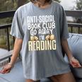 Anti Social Book Club Go Away I'm Reading Women's Comfort Colors T-Shirt Gray Anti Social Book Club Go Away I'm Reading Women's Comfort Colors T-Shirt Gray