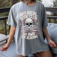 Anti-Social Book Club Go Away Im Reading Women's Comfort Colors T-Shirt Gray Anti-Social Book Club Go Away Im Reading Women's Comfort Colors T-Shirt Gray